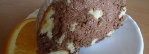 миндальный рулет с шоколадным муссом. Шаг 11