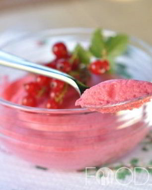 Мусс из красной смородины