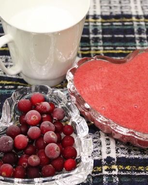 Мусс клюквенный с манной крупой