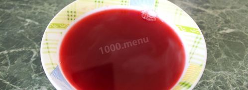 мусс клюквенный с манной крупой. Шаг 7