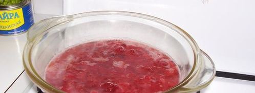 мусс клюквенный. Шаг 4