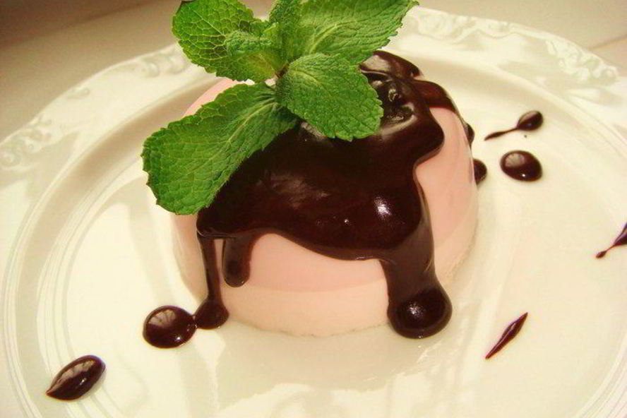 Рецепт мусс с шоколадным соусом