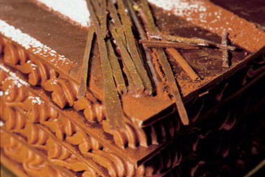 Рецепт пралине с шоколадно-карамельным муссом