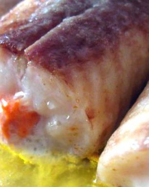 Рыбные рулетики с рыбным муссом