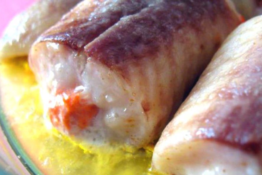 Рецепт рыбные рулетики с рыбным муссом