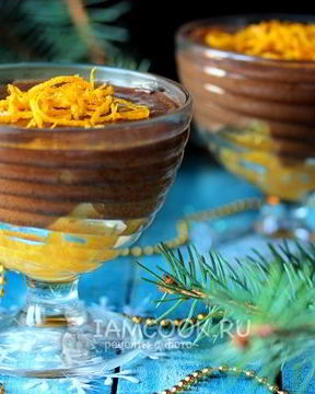 Шоколадный мусс с апельсином