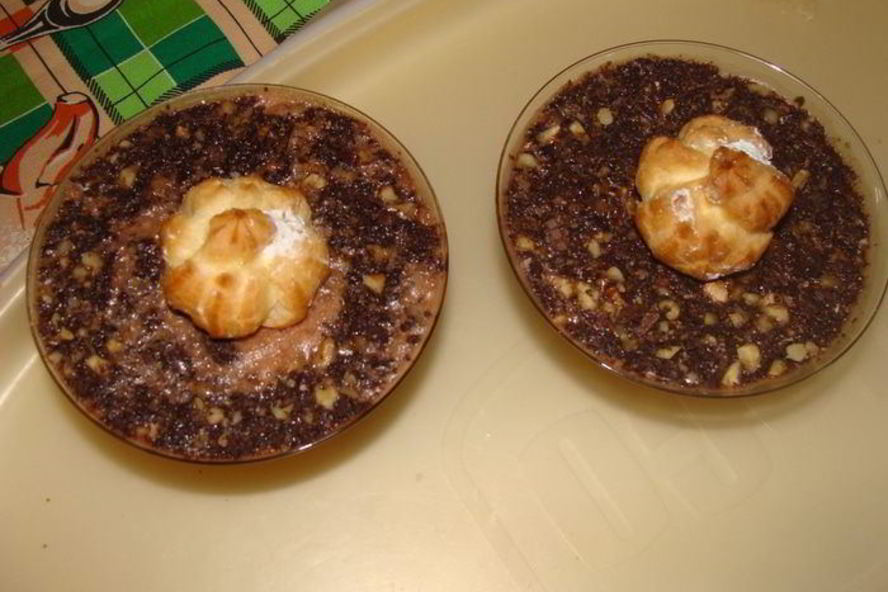 Рецепт шоколадный мусс с орехами