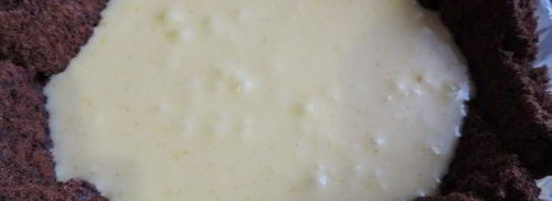 торт-купол цукотто с апельсиновым и шоколадным муссами. Шаг 22