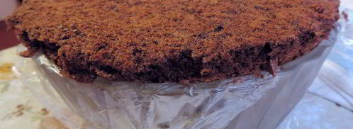 торт-купол цукотто с апельсиновым и шоколадным муссами. Шаг 23