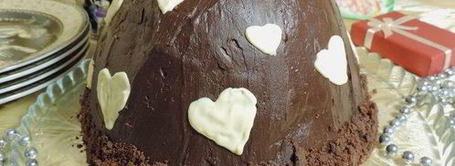 торт-купол цукотто с апельсиновым и шоколадным муссами. Шаг 26