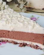 Торт-мусс без выпечки Сладкий дуэт