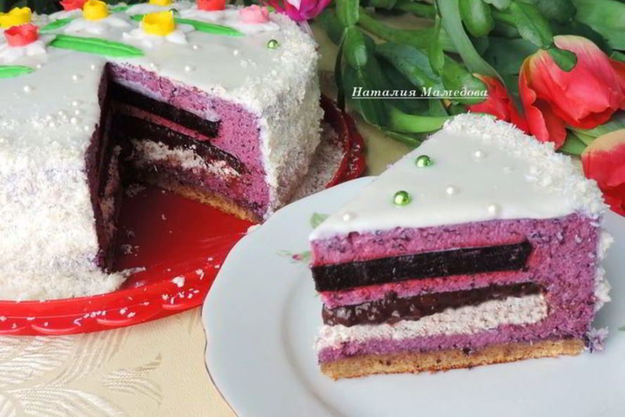 Рецепт торт-мусс черничный каприз