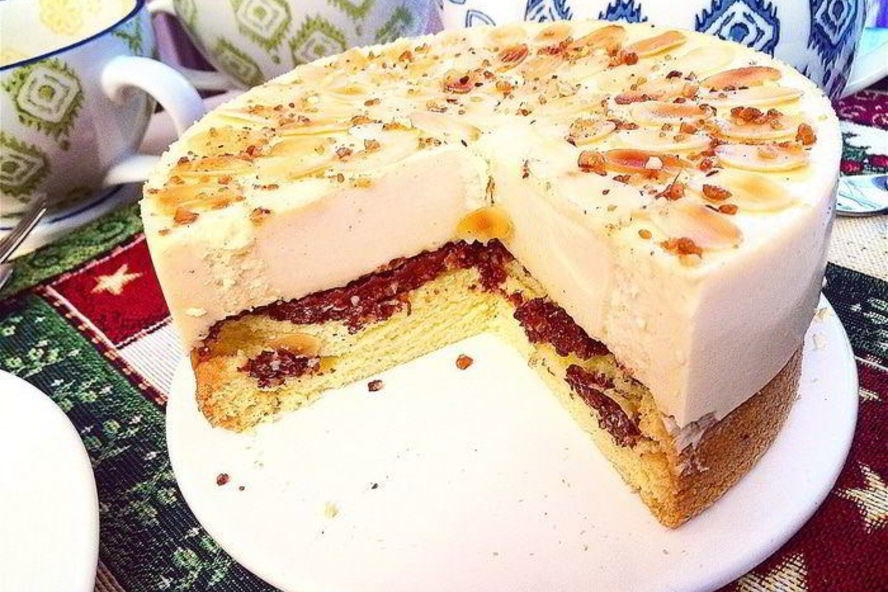 Рецепт торт-мусс с соленой карамелью