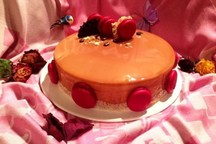 Рецепт торт-мусс тирамису с зеркальной глазурью