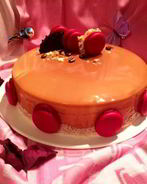 Торт-мусс тирамису с зеркальной глазурью