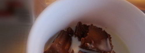 творожный мусс с ореховой нугой и шоколадным марципаном. Шаг 3