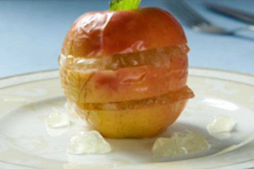 Рецепт яблоки с лимонным муссом