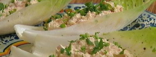 закуска из цикория с куриным муссом и тархуном. Шаг 6