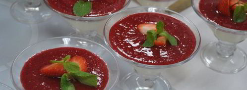 панна котта с малиновым кули. Шаг 4