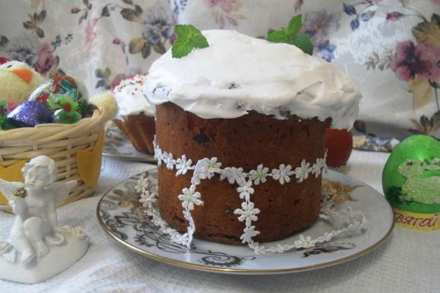 Рецепт ароматный кулич с мятой