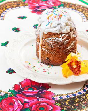 Быстрый вегетарианский кулич