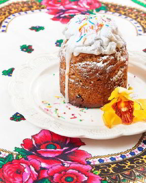 Быстрый вегетарианский кулич