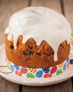 Глазурь для кулича нелипкая