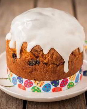 Глазурь для кулича нелипкая