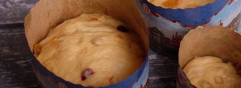 кулич с изюмом, цукатами и вяленой клюквой. Шаг 17