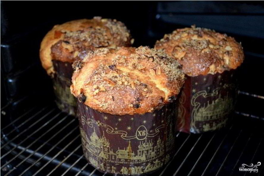 Рецепт кулич с орехами