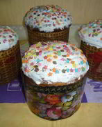 Кулич сдобный пасхальный с изюмом