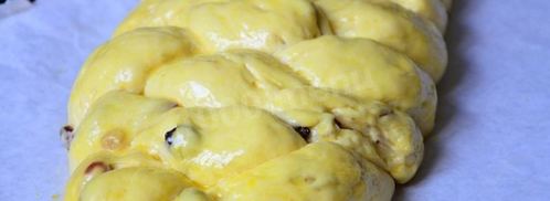 пасхальная булка с изюмом. Шаг 17