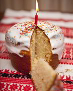 Пасхальный кулич на сметане