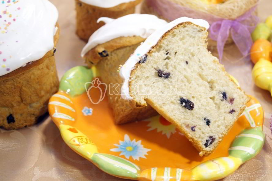 Рецепт пасхальный кулич с изюмом