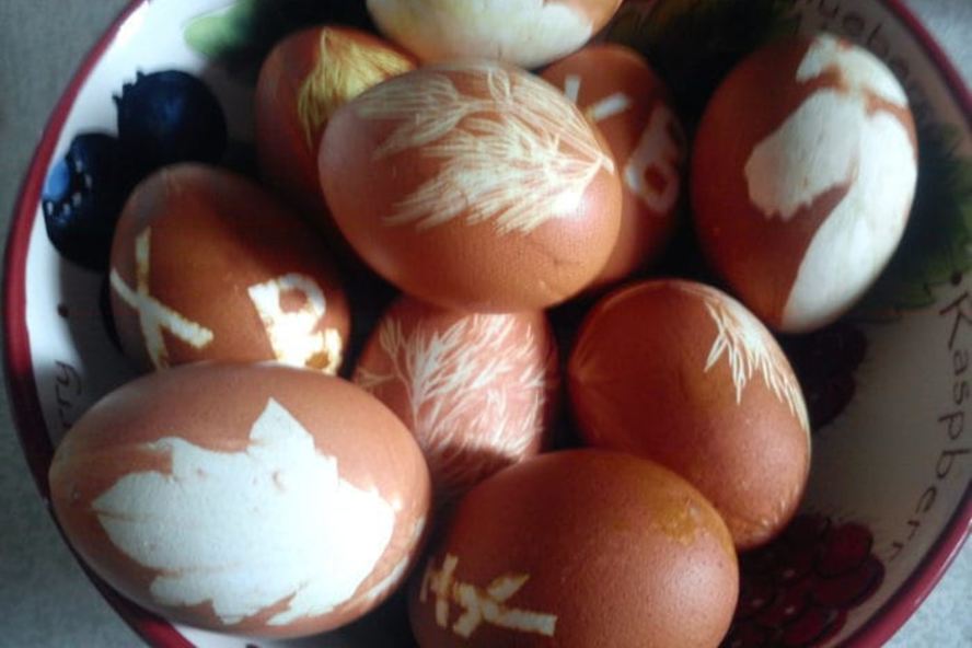 Рецепт пасхальные яички