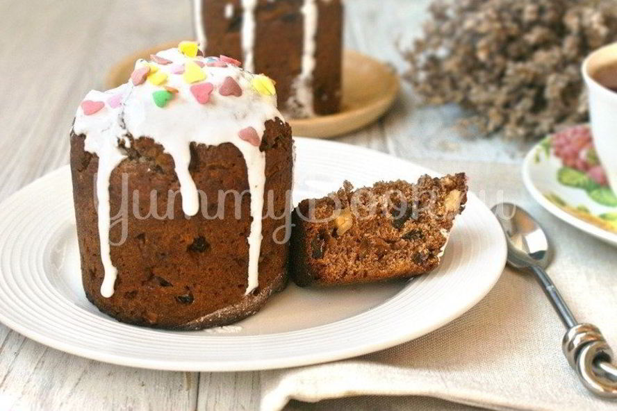 Рецепт шоколадный кулич