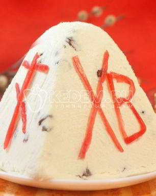 Творожная пасха с изюмом