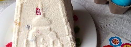 творожная пасха с цукатами без яиц. Шаг 9