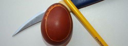 яйца варенные в луковой шелухе. Шаг 2