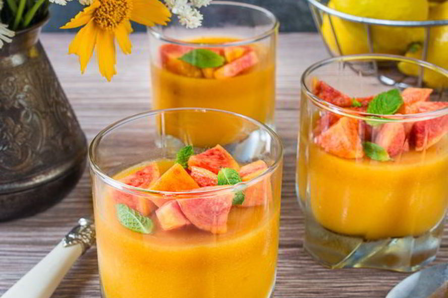 Рецепт персиково-апельсиновое желе