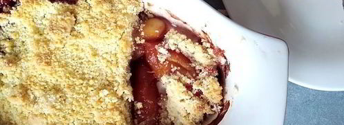 пряный персиковый крамбл. Шаг 10