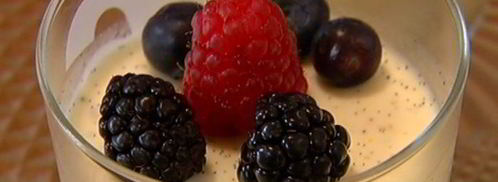 сливочный пудинг со свежими ягодами. Шаг 9