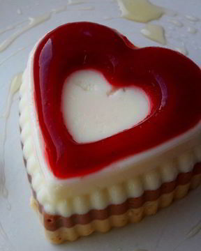 Сметанное желе Полосатое