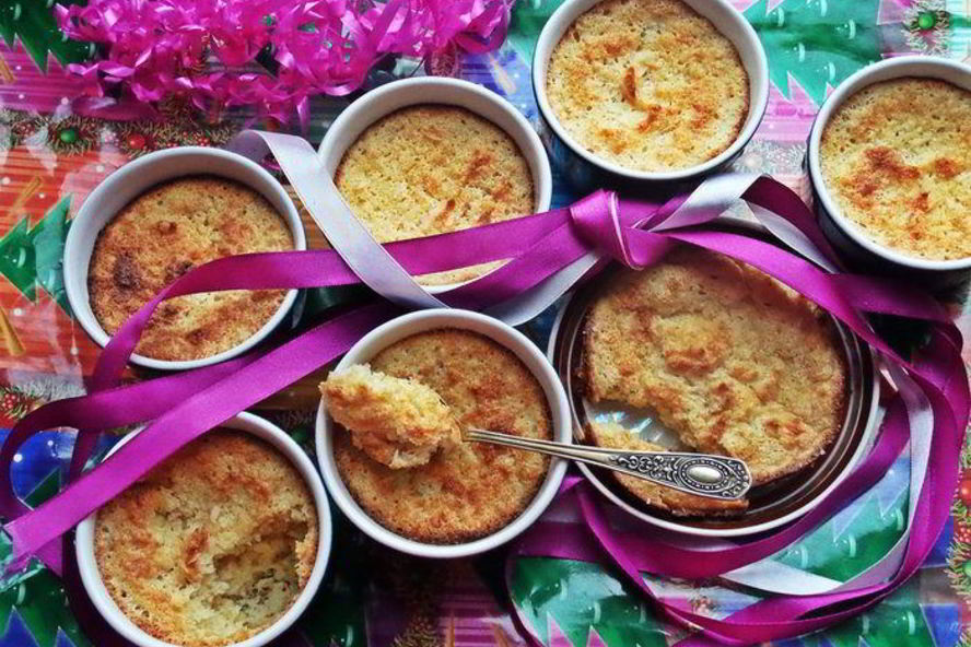 Рецепт ананасовое суфле с кокосом