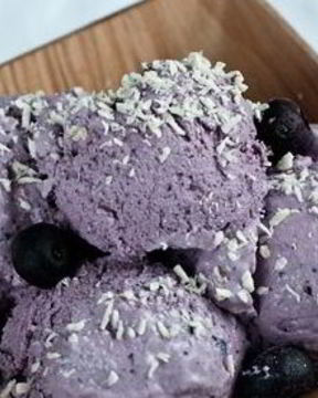 Черничное суфле на маскарпоне