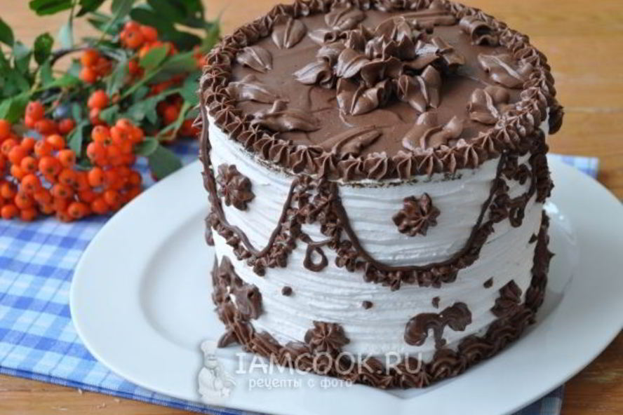 Рецепт черно-белый торт-суфле