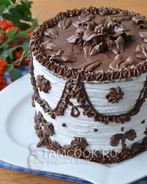 Черно-белый торт-суфле