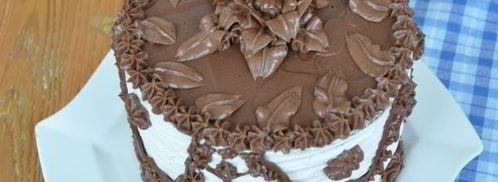 черно-белый торт-суфле. Шаг 15