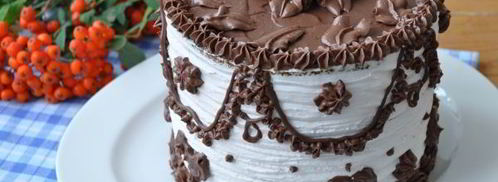 черно-белый торт-суфле. Шаг 16