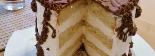 черно-белый торт-суфле. Шаг 17